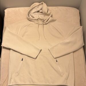 FLX Men's Off-White Textured Hoodie